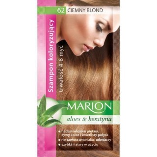 Marion Coloring shampoo with aloe extract 4-8 washes /62/ Dark blond 40 ml