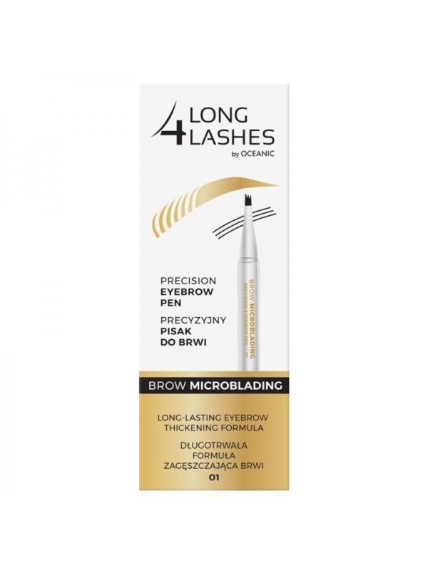 Long 4 Lashes precise eyebrow pen /01/ Medium Brown 3 ml