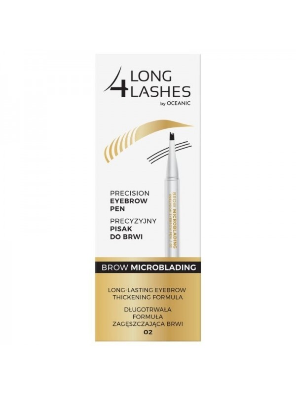 Long 4 Lashes precise eyebrow pen /02/ Dark Brown 3 ml