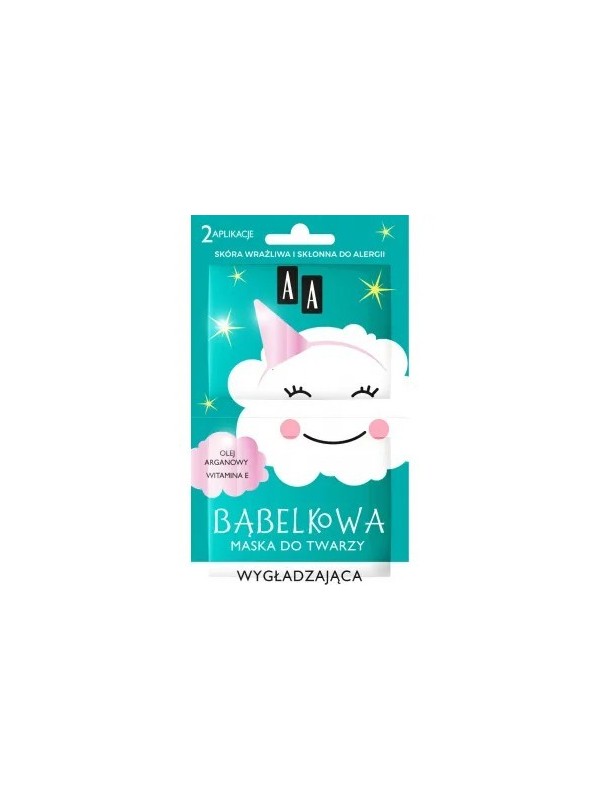 AA BUBBLE CLOUD Gladmakend gezichtsmasker 8 g