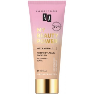 AA MY BEAUTY POWER illuminating foundation natural glow /02/ Nude 30 ml