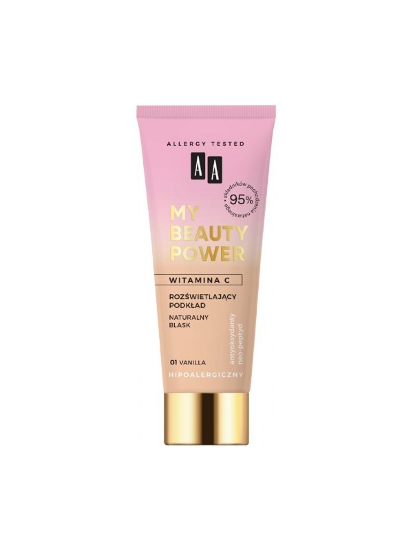 AA MY BEAUTY POWER verhelderende foundation natuurlijke glans /03/ Beige 30 ml