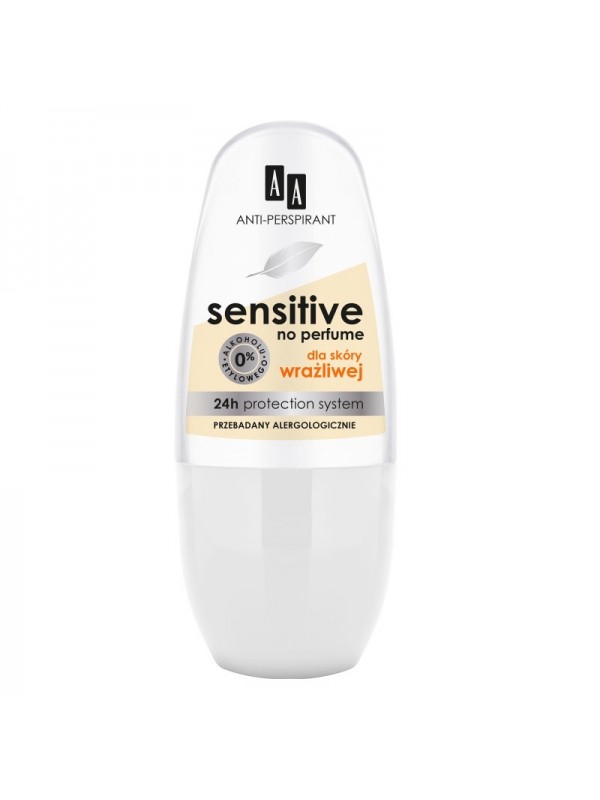 AA Sensitive Antiperspirant No Perfume 50 ml