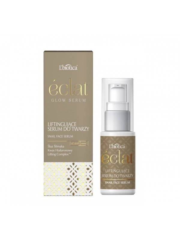 L'biotica Eclat Glow liftend Serum Slakkenslijm 15 ml