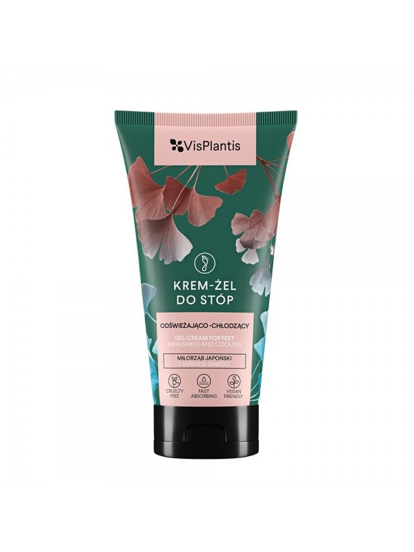 Vis Plantis verfrissende en verkoelende voetcrème-gel met ginkgo biloba 75 ml