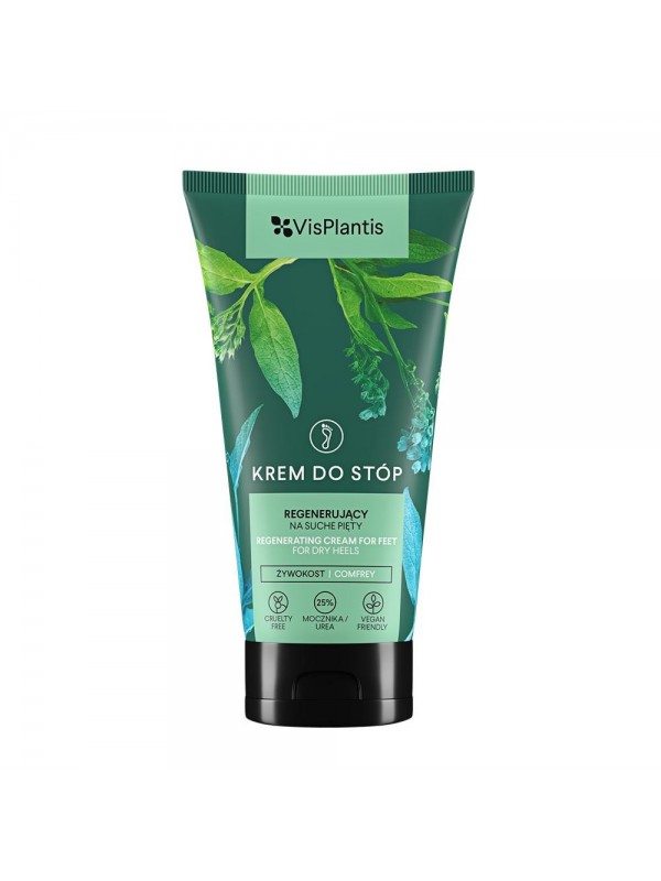 Vis Plantis regenerating foot cream for dry heels with comfrey and urea 75 ml