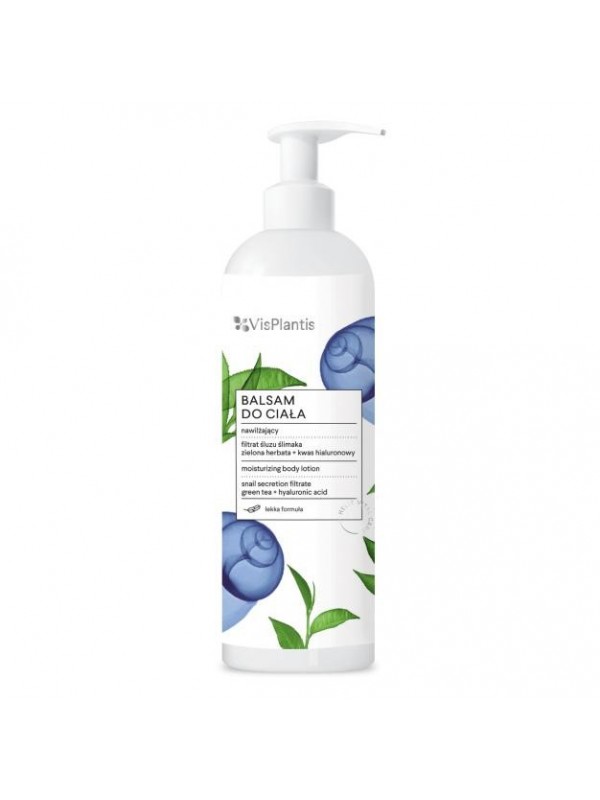 Vis Plantis Hydraterende bodylotion met slakkenslijmfiltraat, groene thee + hyaluronzuur 400 ml