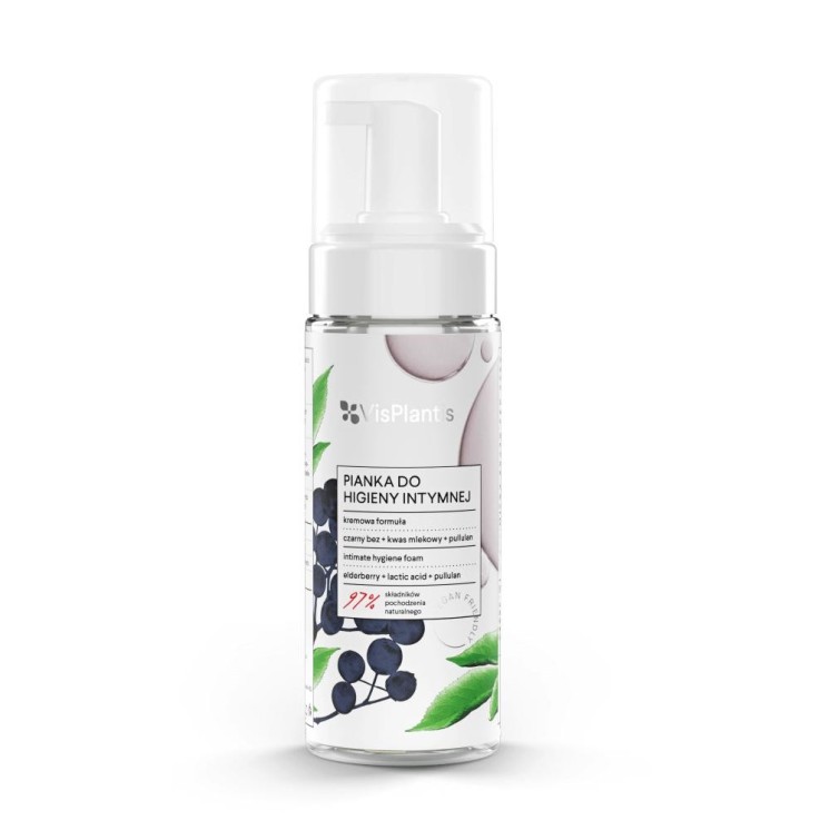 Vis Plantis Schuim voor intieme hygiëne Zwart Lila en Melkzuur 170 ml