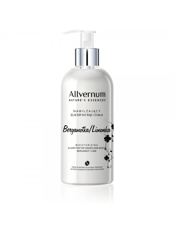 Allvernum Nature's Essences hydraterend elixer voor handen en lichaam Begamot en Limoen 300 ml