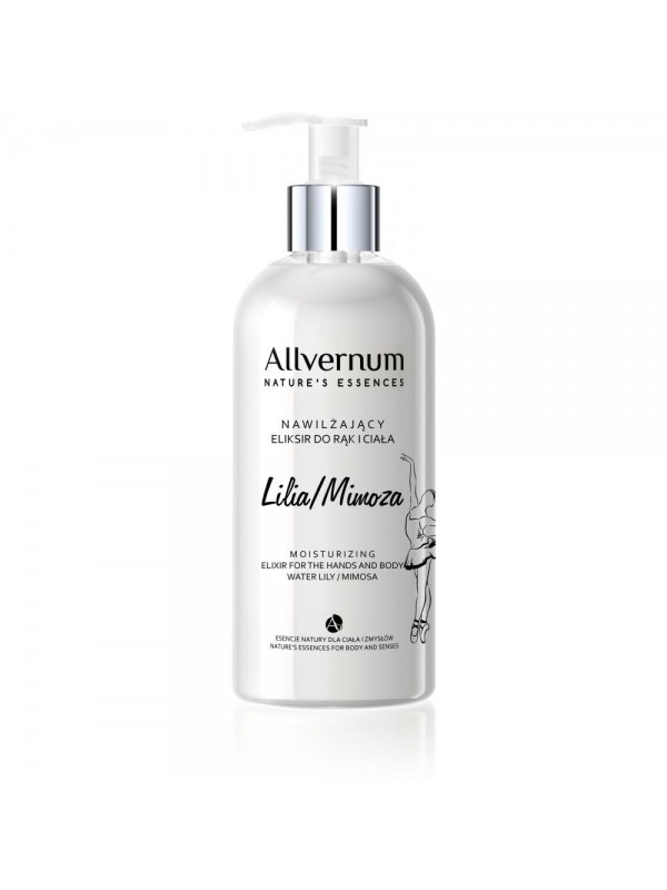 Allvernum Nature's Essences Hydraterende hand- en lichaamselixer Waterlelie en mimosa 300 ml