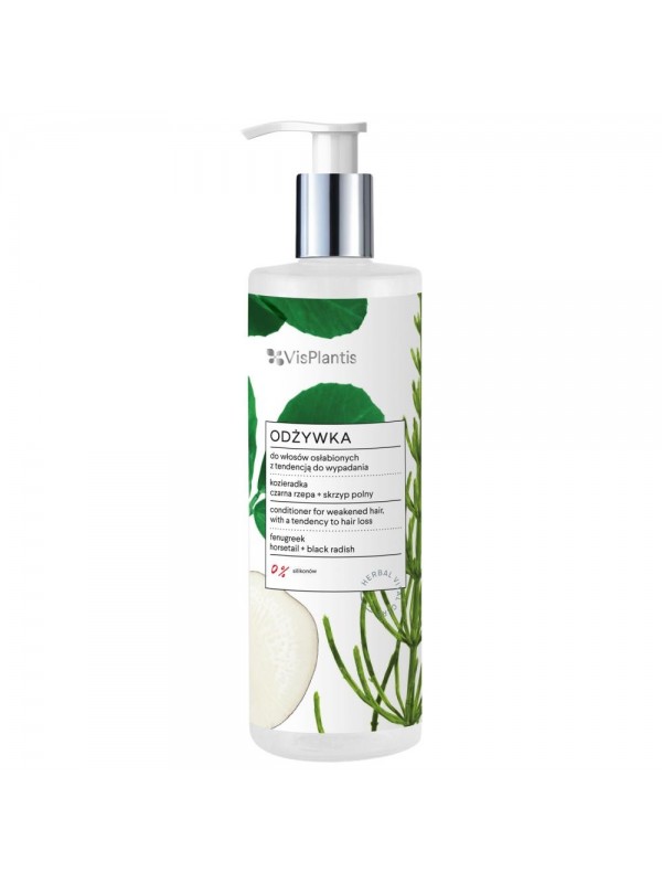 Vis Plantis Conditioner for weakened hair with a tendency to fall out Fenugreek, Black Turnip and Horsetail 400 ml