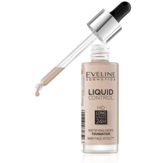 Eveline Liquid Control Foundation in Dropper /016/ Vanilla Beige 32 ml