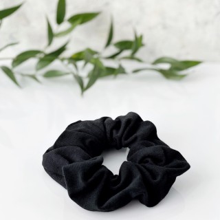 Anwen Cotton Scrunchie black Hair elastic 1 piece