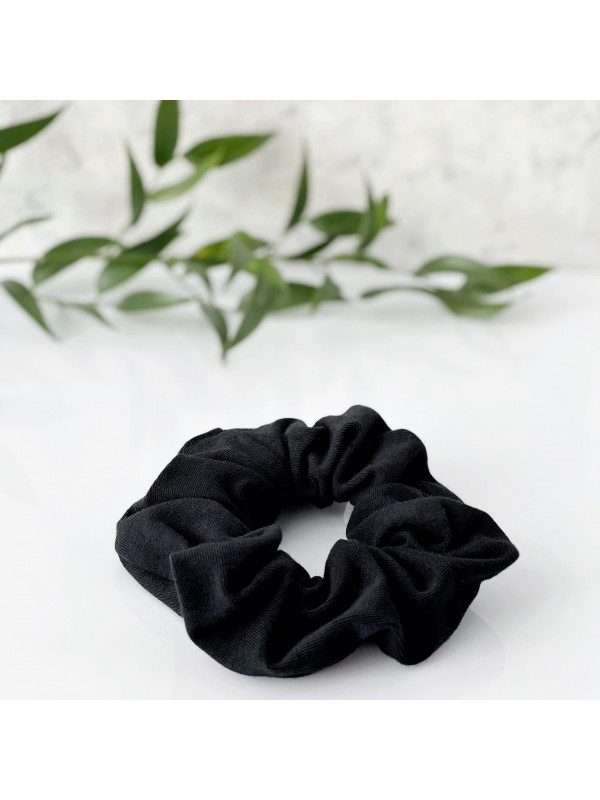 Anwen Cotton Scrunchie black Hair elastic 1 piece