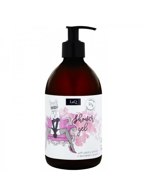 LaQ Kocica Piwonia Shower gel for women with peony extract 500 ml