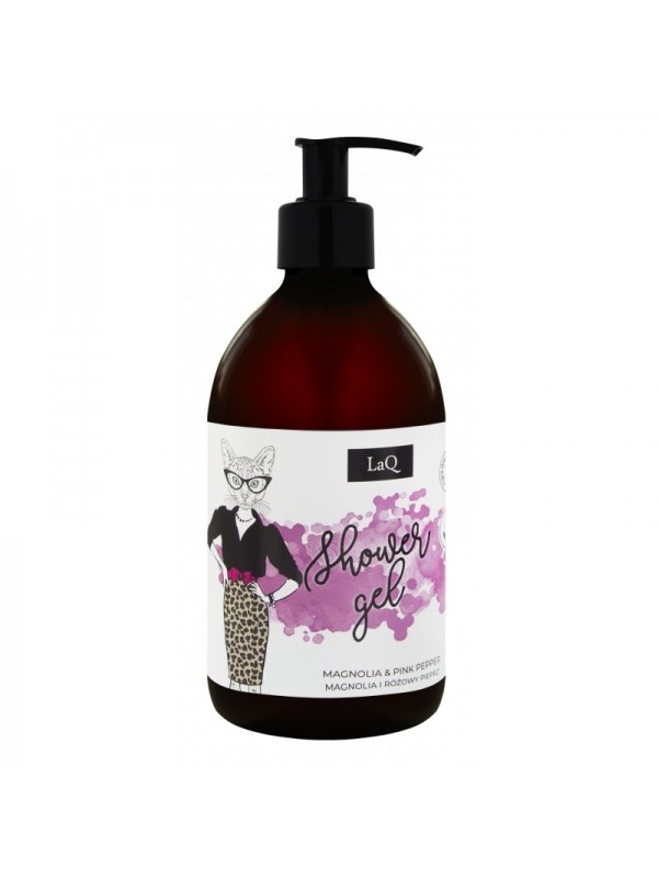 LaQ Kitty Magnolia Shower gel for women with the scent of Magnolia and Pink Pepper 500 ml