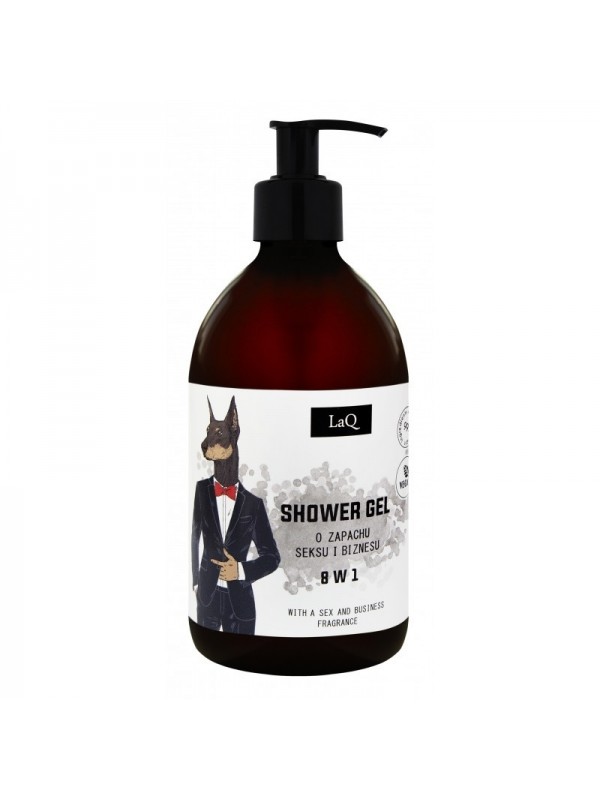 LaQ Doberman Douchegel voor mannen met de geur van mannenparfum 300 ml