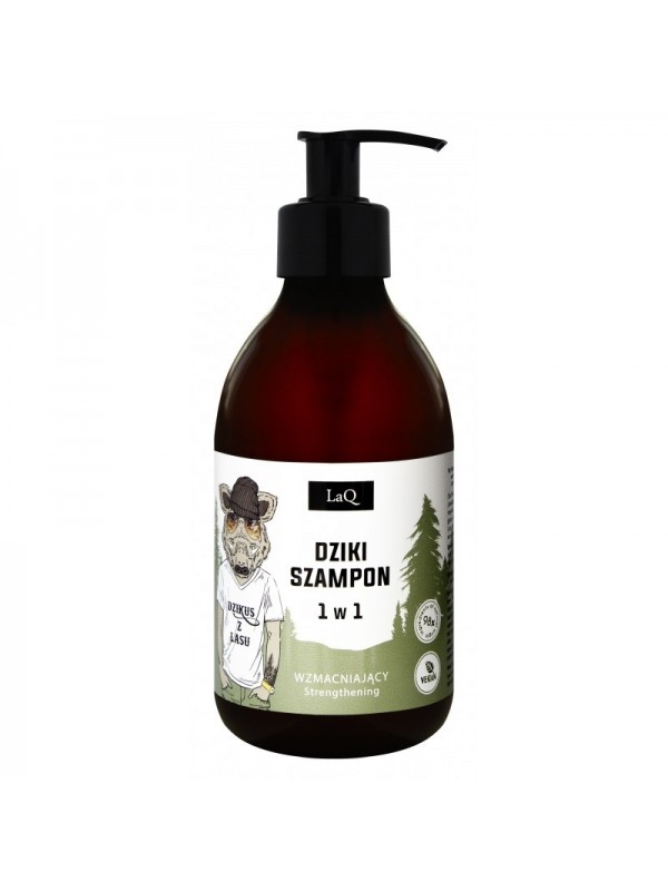 LaQ Savage from the Forest Versterkende haarshampoo voor mannen 300 ml