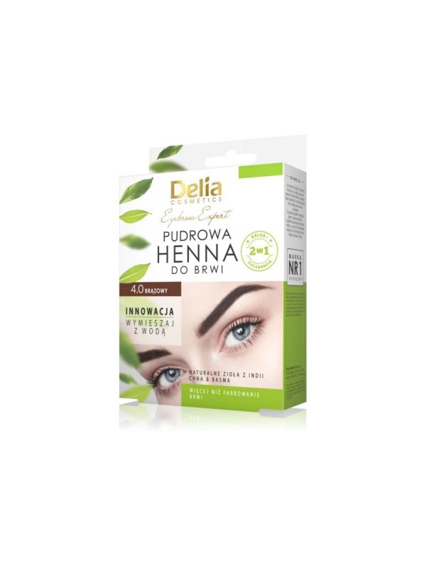 Delia Henna voor wenkbrauwen poeder 4.0 Bruin 4 g