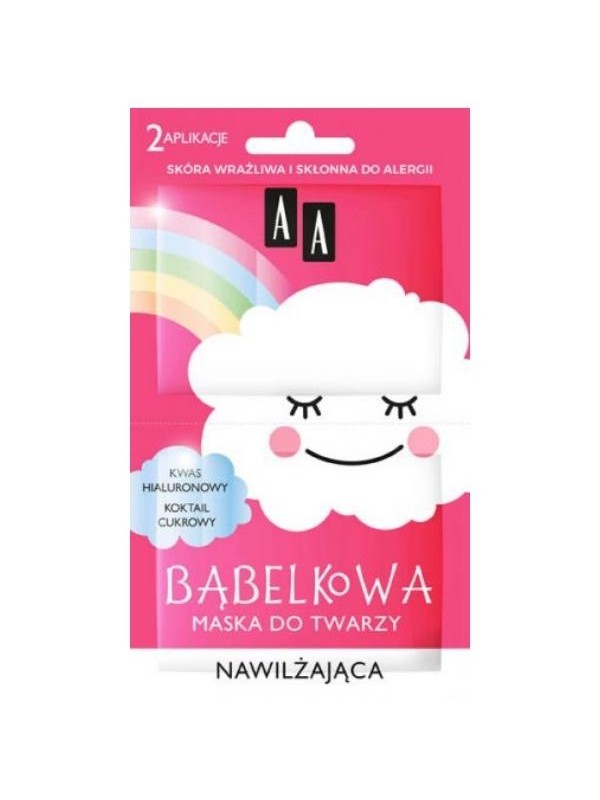 AA BUBBLE CLOUD Hydraterend gezichtsmasker 8 g