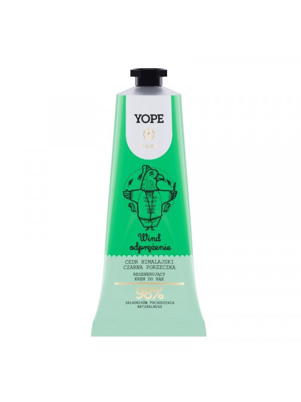 YOPE Regenererende Handcrème Wind Ontspanning Himalaya Ceder en Zwarte Bes 50 ml