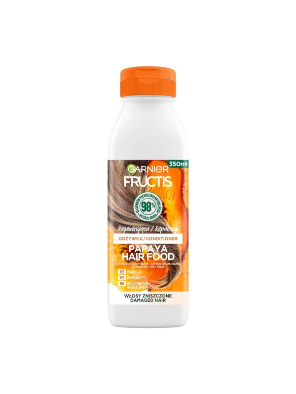 Garnier Fructis Papaya Hair Food regenererende Conditioner voor beschadigd haar 350 ml