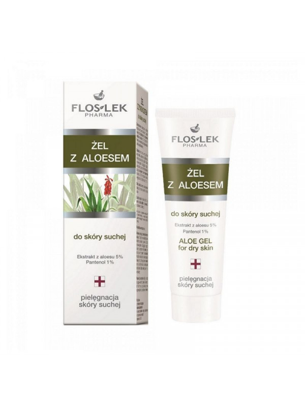 Floslek Face, neck and cleavage gel with Aloe for dry skin 200 ml