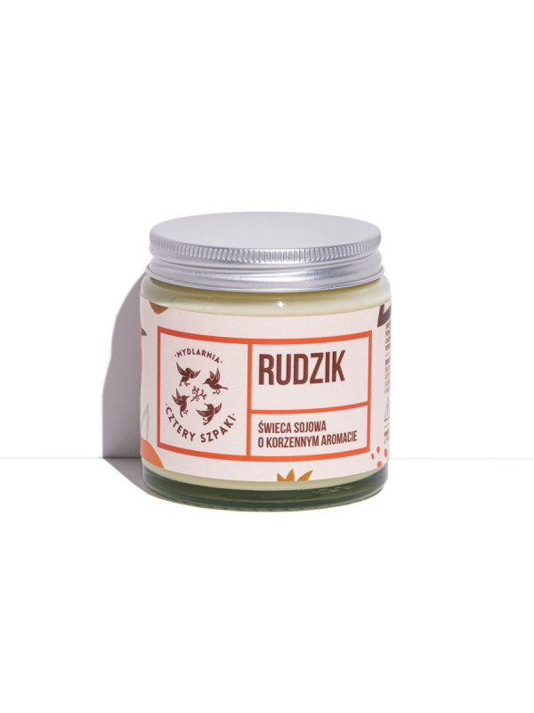 Mydlarnia Cztery Szpaki Robin natural Soy Candle with Spicy Aroma 100 g