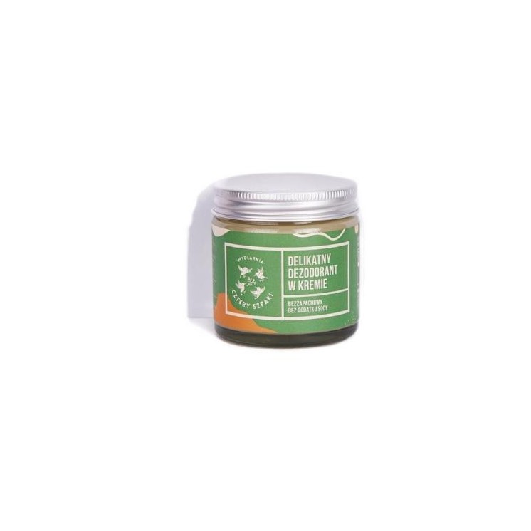 Mydlarnia Cztery Szpaki Zachte deodorantcrème zonder parfum 60 ml