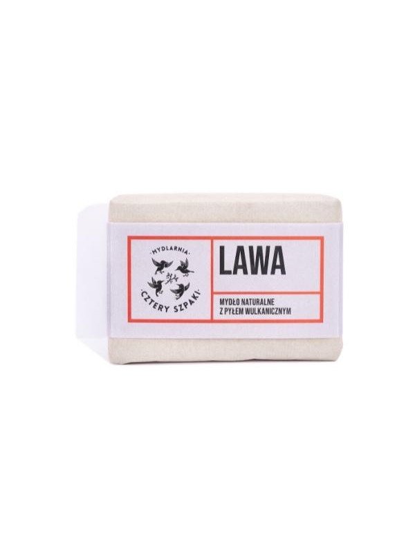 Mydlarnia Cztery Szpaki natural Lava soap with volcanic ash 110 g