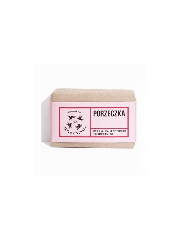 Mydlarnia Cztery Szpaki Natural Currant Soap with Currant Seed Scrub 110 g