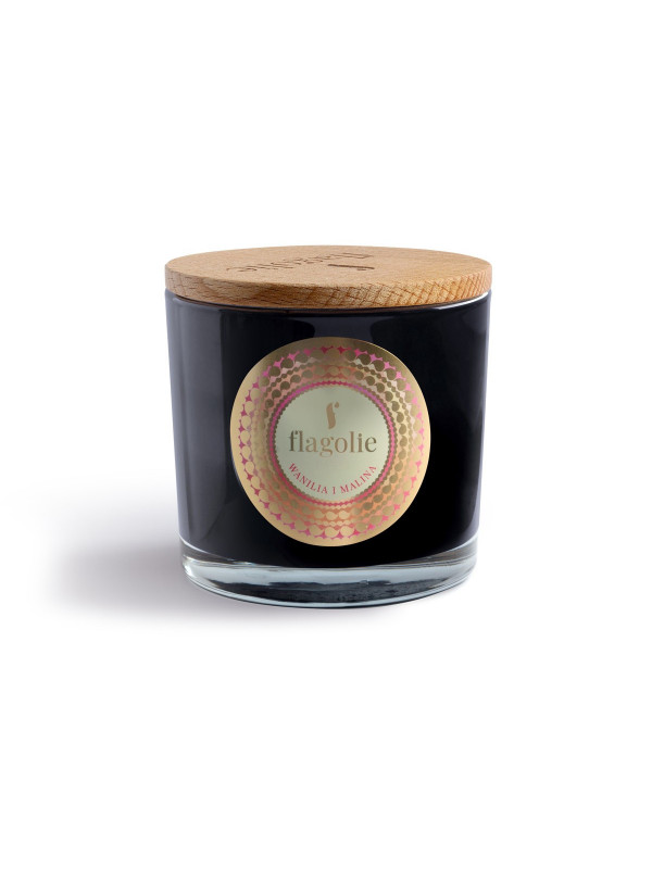 Flagolie natural Vanilla and raspberry scented soy candle 170 g