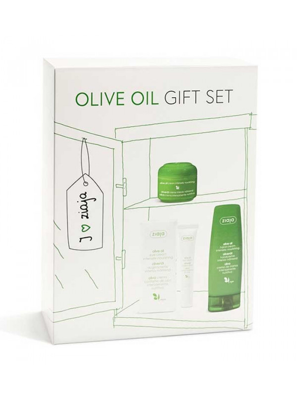 Ziaja Cadeauset Olijf Handcrème 80 ml + Gezichtscrème 50 ml + Oogcrème 15 ml