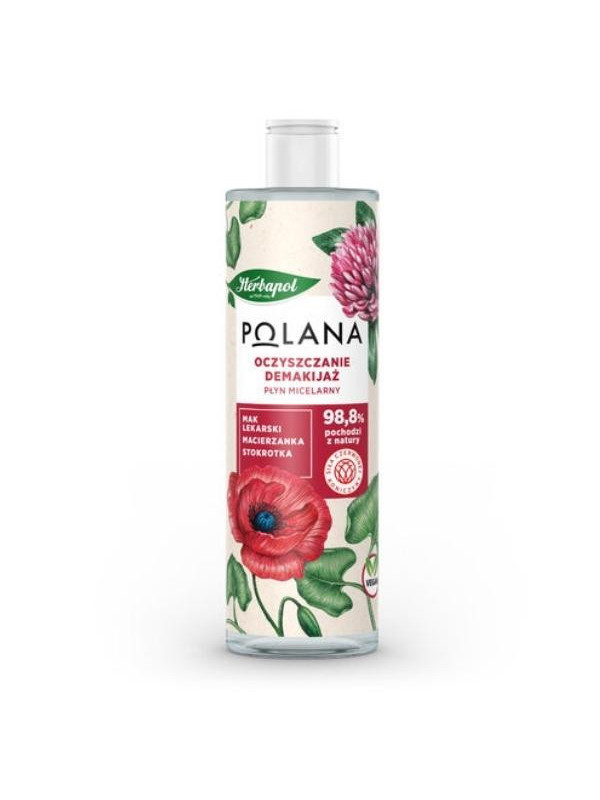 Herbapol Polana Reiniging en Make-up Verwijdering Micellaire Vloeistof 400 ml