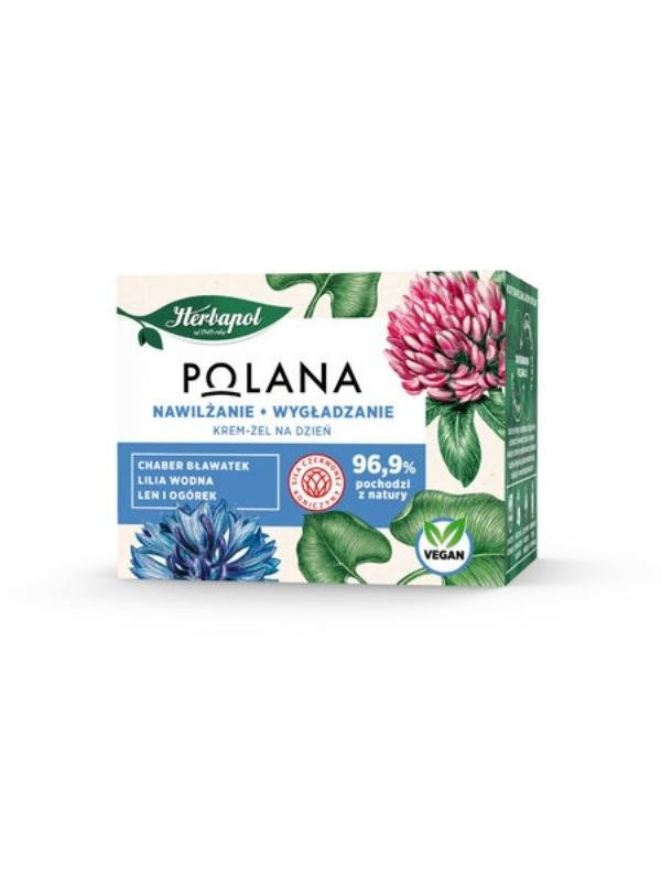 Herbapol Polana Hydraterende en Gladmakende Crème-Gel voor het gezicht voor de dag 50 ml