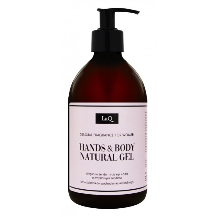 LaQ Hands & Body Sensual Vegan Hand and Body Wash Gel for Women 500 ml