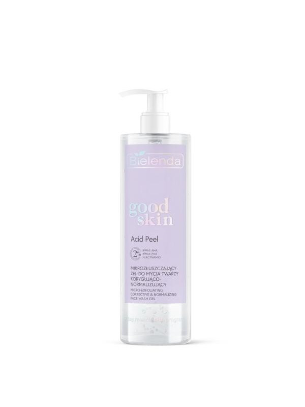 Bielenda GOOD SKIN ACID PEEL micro-exfoliërende gezichtswasgel corrigerend en normaliserend 190 g