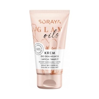 Soraya GLAM OILS Cream for removing make-up and washing the face 125 ml