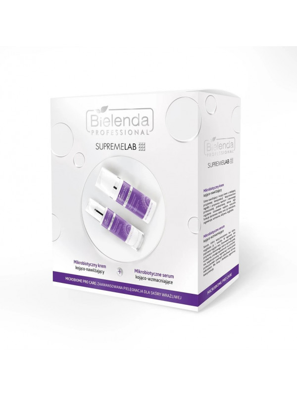 Bielenda Professional Gift Set SupremeLab Microbiome Pro Care microbiotic Soothing and moisturizing cream + microbiome