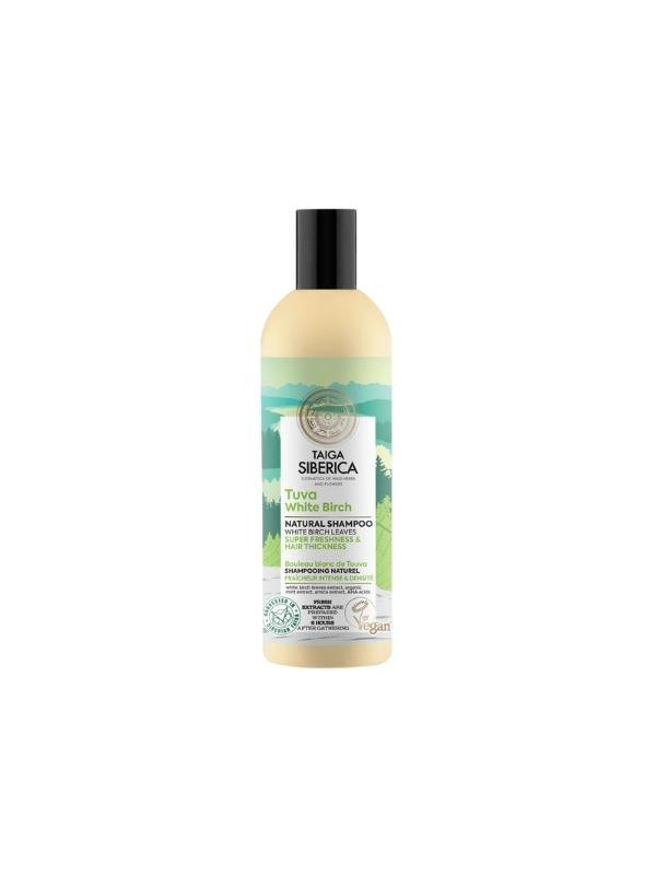 Natura Siberica Taiga Siberica Vegan Hair Shampoo with White Birch Intensive Refreshment and Thickening 270ml