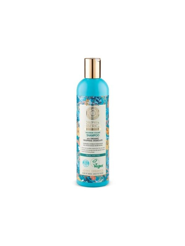 Natura Siberica Oblepikha Professional vegan Shampoo that increases hair volume based on Sea Buckthorn Hydrolate 400