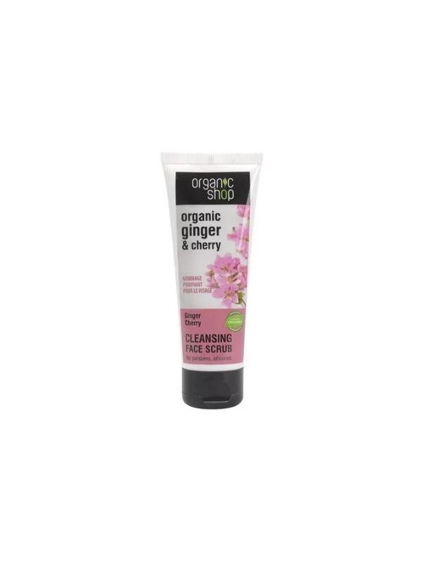 Oragnic Shop Cleansing Facial Scrub Gember en Kers 75 ml