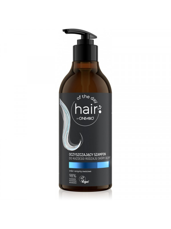 ONLYBIO Haar van de dag Zuiverende shampoo voor alle soorten hoofdhuid 400 ml