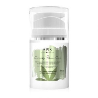 Apis Cannabis Home Care Kalmerende en regenererende gezichtscrème op basis van hennepolie 50 ml