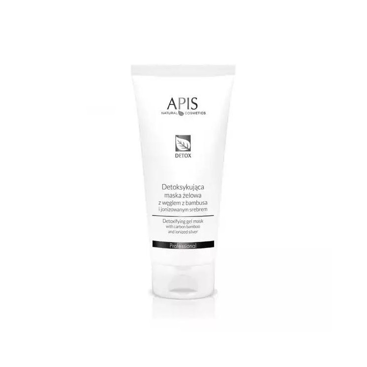 Apis Detox ontgiftend gelmasker met bamboe houtskool en geïoniseerd zilver 200 ml