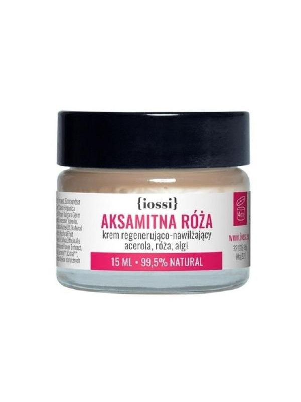 Iossi Velvet Rose Regenerating and moisturizing face cream acerola, rose, algae 15 ml