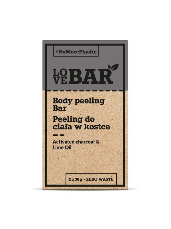 Love Bar Body Peeling Cube Activated Charcoal & Lime 2x30 g