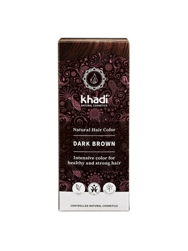 Khadi Natural Hair Colour Henna voor haar Donkerbruin 100 gr