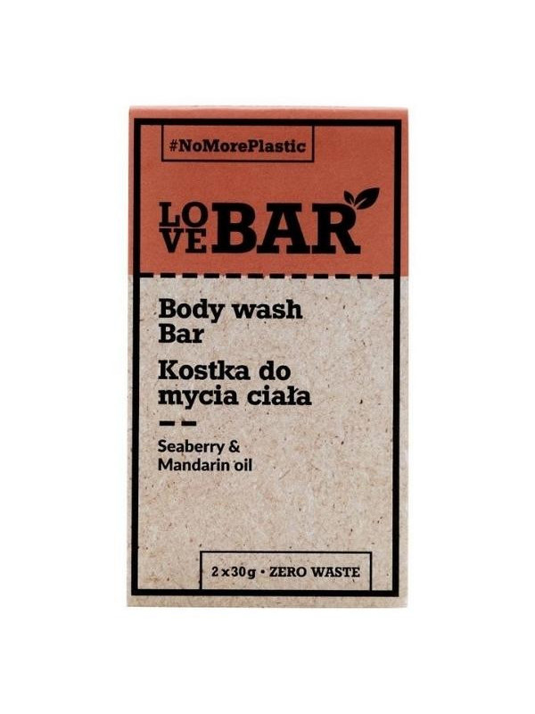 Love Bar Body Wash Bar Sea Buckthorn & Tangerine Oil 2x30 g