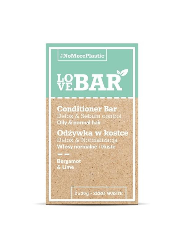 Love Bar Conditioner in a cube for normal and oily hair Bergamot & Lime 2x30 g ( 30-08-2023 )